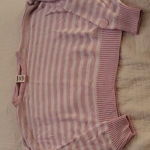 PINK  striped sweater , size XS